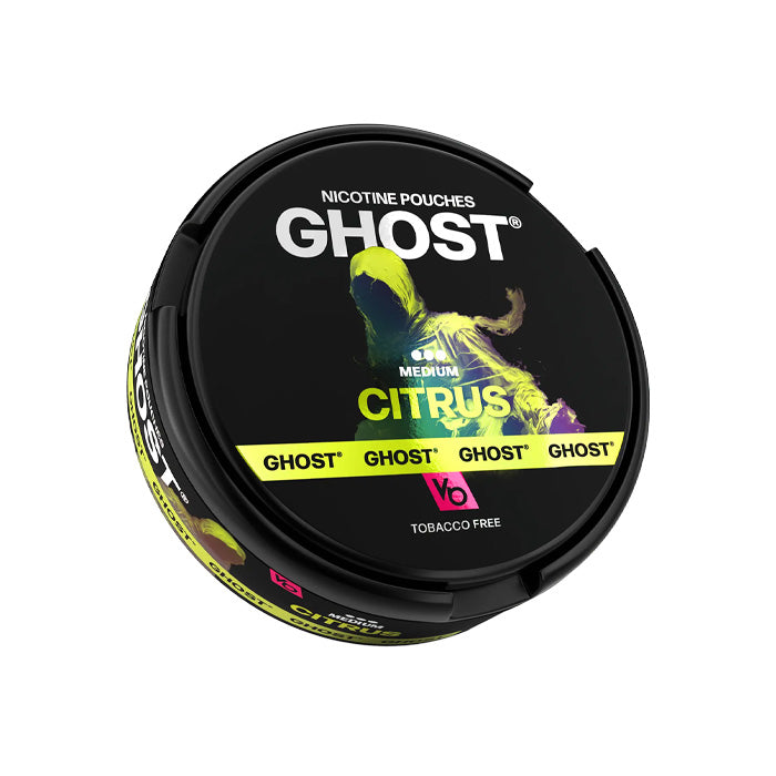 Tub of Citrus Ghost Nicotine Pouches Medium