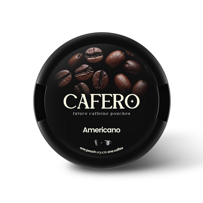 Can of 20 CAFERO Americano 80mg Caffeine Pouches