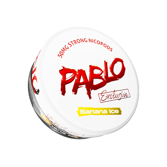 Tub of Banana Ice Pablo Exclusive 50mg Nicotine Pouches