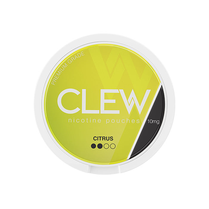 Can of Clew Citrus Nicotine Pouches in 10mg