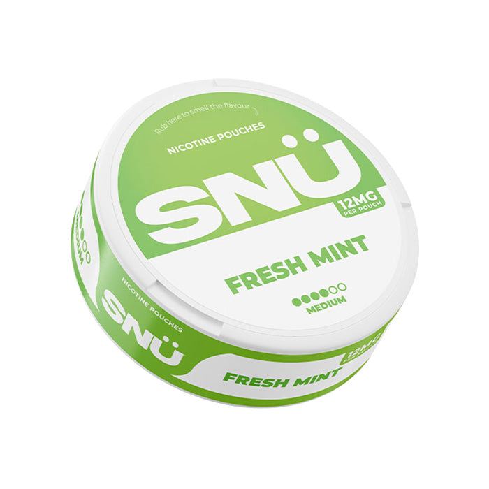 12mg Fresh Mint SNU Nicotine Pouches