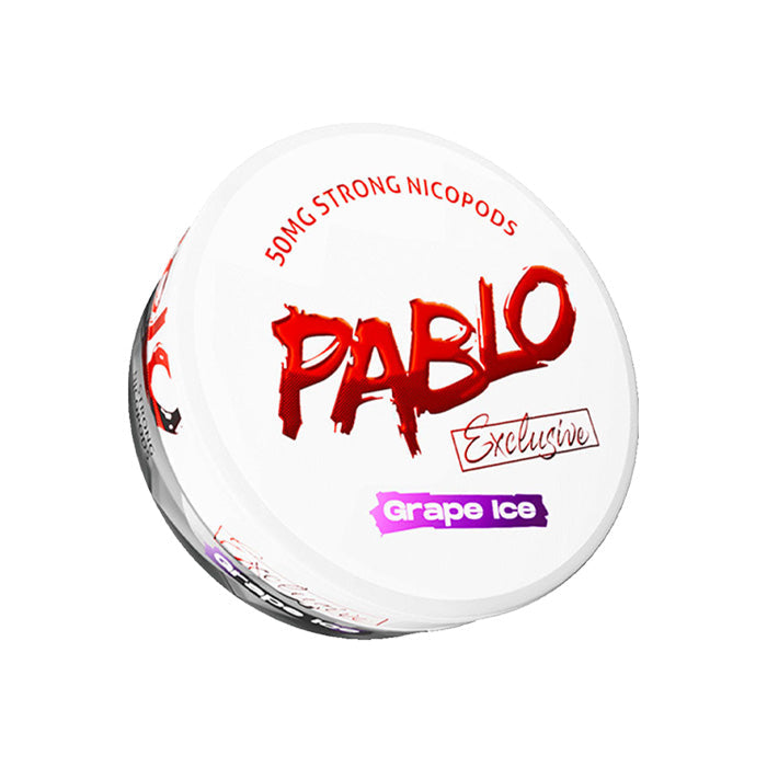 Tub of Grape Ice Pablo Exclusive 50mg Nicotine Pouches