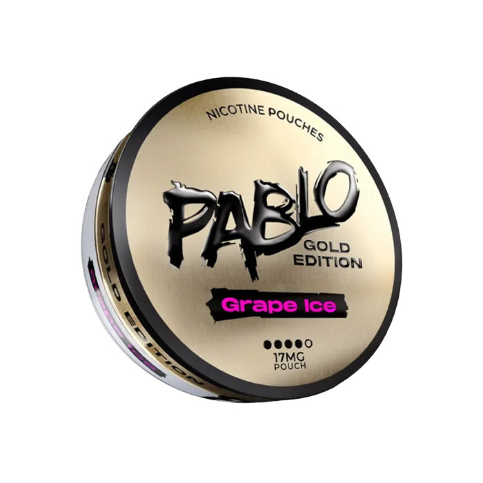 Tub of Grape Ice Pablo Gold Edition 17mg Nicotine Pouches