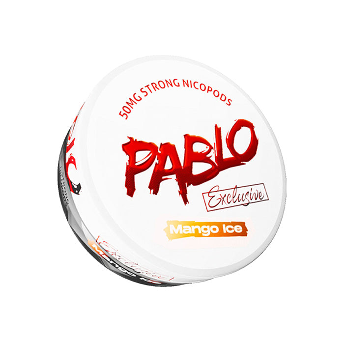Tub of Mango Ice Pablo Exclusive 50mg Nicotine Pouches