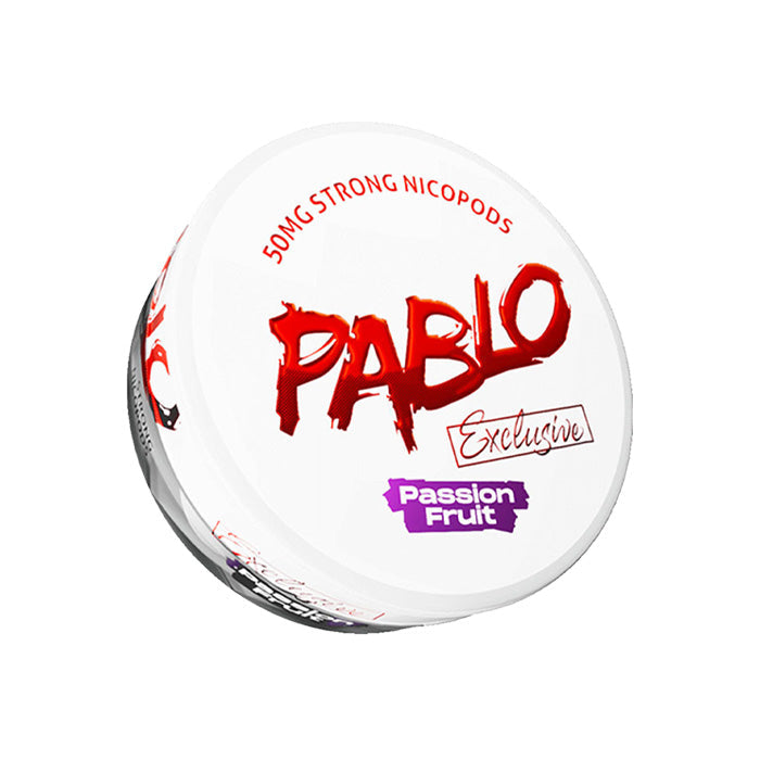 Tub of Passion Fruit Pablo Exclusive 50mg Nicotine Pouches