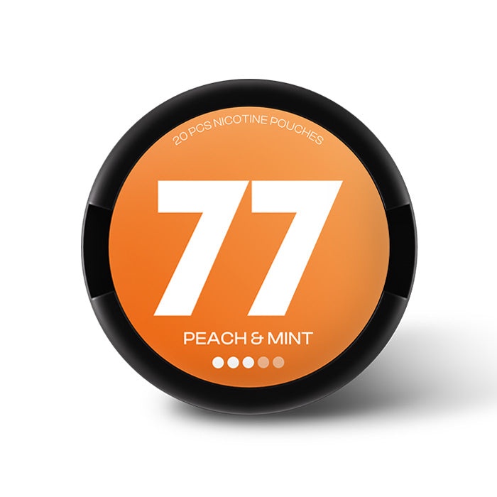 77 Peach & Mint 10.4mg Nicotine Pouches