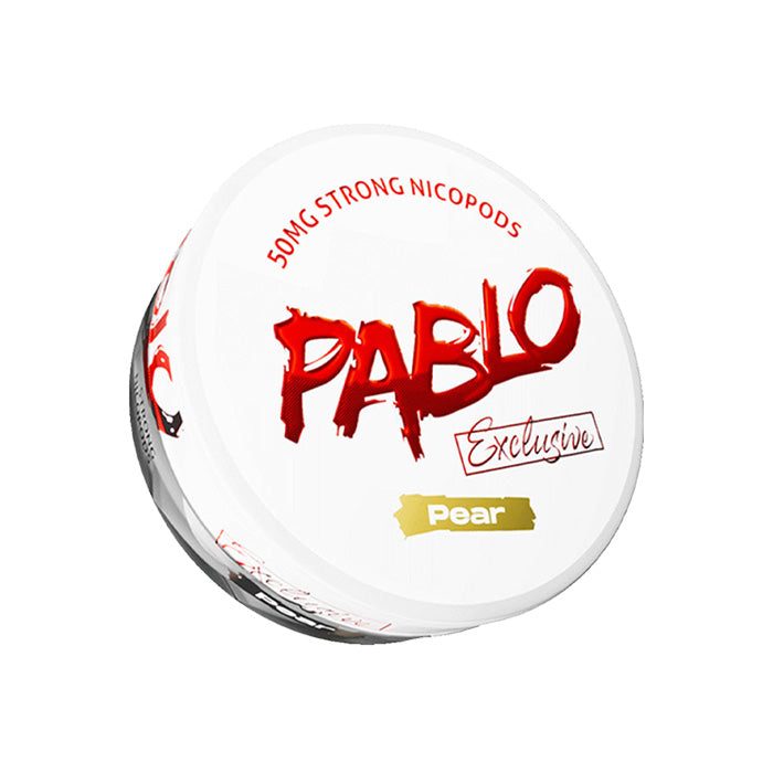 Tub of Pear Pablo Exclusive 50mg Nicotine Pouches