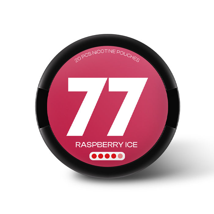 77 Raspberry Ice 15.6mg Nicotine Pouches