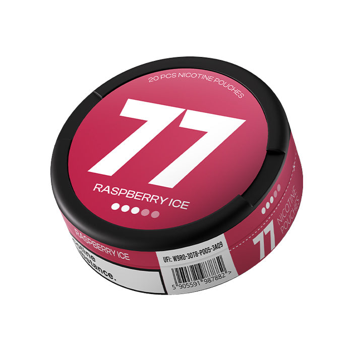 10.4mg Raspberry Ice 77 Nicotine Pouches