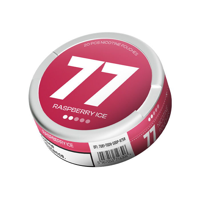 5.2mg Raspberry Ice 77 Nicotine Pouches