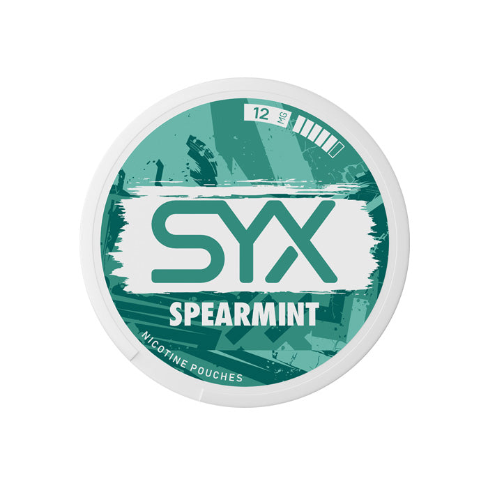 SYX Spearmint 12mg Nicotine Pouches