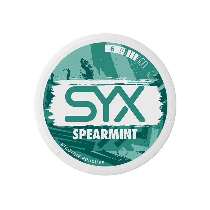 SYX Spearmint 6mg Nicotine Pouches
