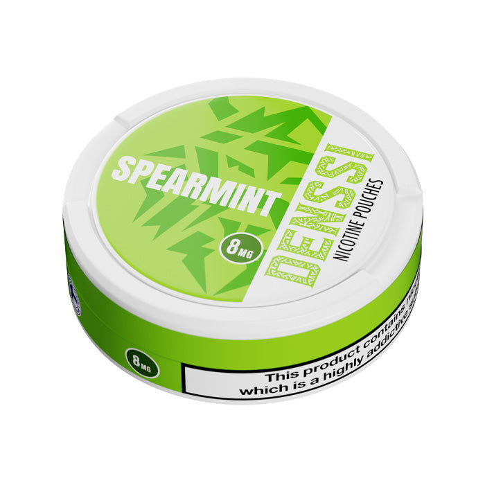Can of 20 Denssi Spearmint 8mg Nicotine Pouches