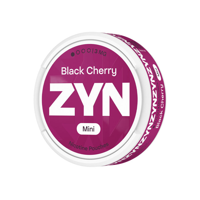 Tub of Twenty ZYN Black Cherry Mini 3mg Nicotine Pouches