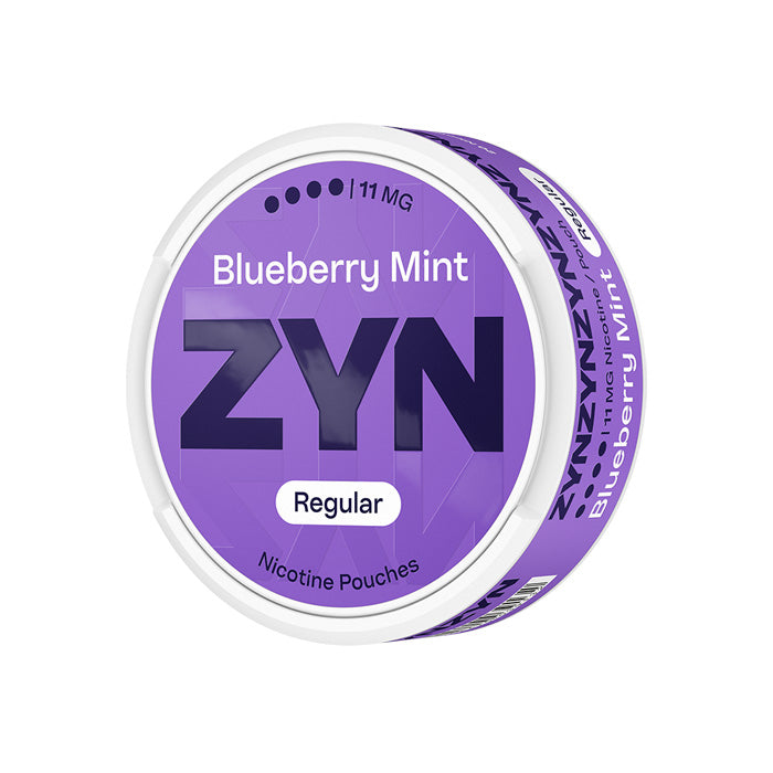 Tub of Twenty One ZYN Blueberry Mint 11mg Nicotine Pouches