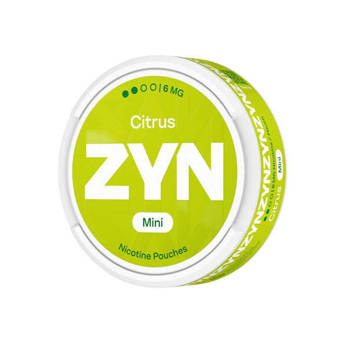 Tub of Twenty ZYN Citrus Mini 6mg Nicotine Pouches