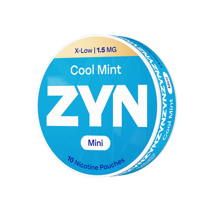 Tub of Ten ZYN Mini Cool Mint 1.5mg Nicotine Pouches