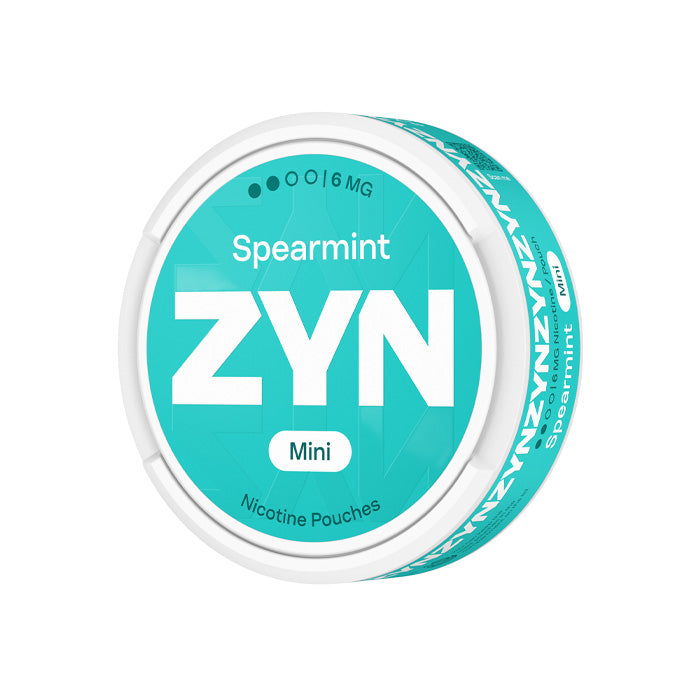 Tub of Twenty ZYN Spearmint Mini 6mg Nicotine Pouches